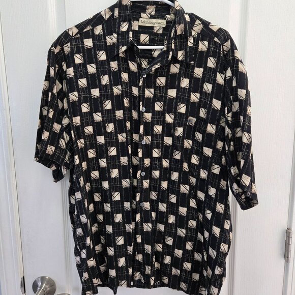 Vintage Munsingwear Short Sleeve Button-Up Men's Shirt L - Picture 1 of 6